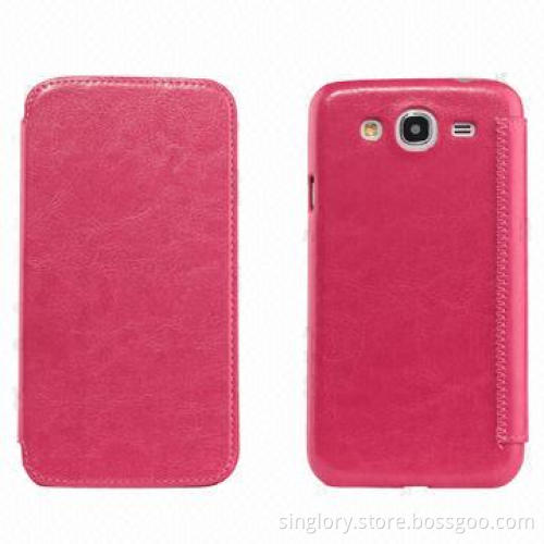 PU Leather Mobile Cases for Samsung Galaxy Mega 6.3 i9150, Nice Sewing, OEM/ODM Orders Welcomed